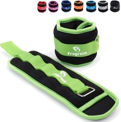 Adjustable Ankle Weights Pair 1-20 lbs – Ideal for Stronger Workouts in Green