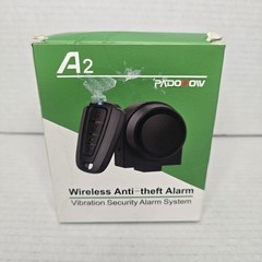 PADONOW Wireless Remote Bike Alarm 115Db Super Loud Bicycle Vibration Motion New
