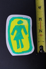 GIRL Chocolate Skateboards Clear Green Yellow Art OG Z59B Skateboarding STICKER