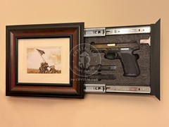 Hidden Storage Photo Frame for Gun and Valuables 14-1/2 x 12-1/2 / Magnetic Lock