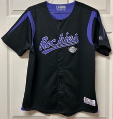 Colorado Rockies Black & Purple MLB Jersey XL Youth True Fan Series Baseball Fan