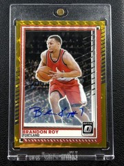 BRANDON ROY 2025-26 Panini Donruss Optic FOTL Gold Auto /6 Bookend