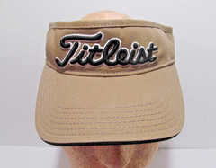 Titleist Pro V1 Beige Tan OSFM Golf Visor Hat Cap