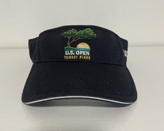 TORREY PINES GOLF VISOR US OPEN Ahead Black Course Fan Hat Summer Sun Cap
