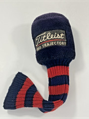 Titleist Pro Trajectory 18.5 Fairway Wood Plush Knit Headcover Blue Red Striped