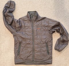 Sitka Jacket Mens Medium Full Zip Lightweight Quilted Primaloft Hunting Gray