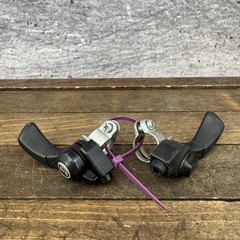 Vintage Shimano SIS 5 Speed Thumb Trigger Shifter Set MTB 1980s Black 5s Japan