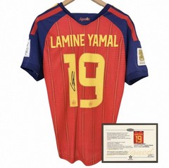 Lamine Yamal Signed Spain 2026 World Cup Jersey + Certificate ￼