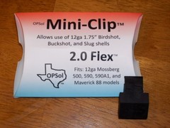 OPSol Mini-Clip™ 2.0 Flex™ – USA made – for 12 ga Mossberg & Maverick 88