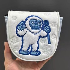 Lab DF3 Golf Putter Headcover BlueWhite Yeti Snowman Magnetic Closure Cover