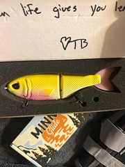 Throwback Baits Glide Metro/Minne Pink Lemonade Metro and Rose Gill Minne