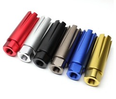 Aluminum 1/2×28 Linear Compensator For .223 5.56 w/ Crush Washer – Color Var