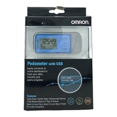 Omron HJ-322U Blue Tri-Axis Digital Pedometer Walking Fitness Step Counter Track