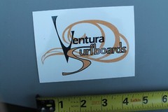 Ventura Surfboards Black Brown White Shop Stanley’s V68b Vintage Surfing STICKER
