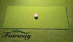 Premium indoor golf simulator hitting strip