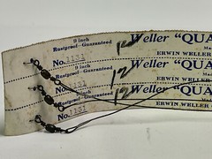 Vintage Weller Fishing Leaders on Card Stock #1131