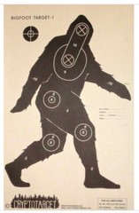 Bigfoot / Sasquatch Paper Shooting Target