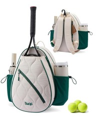 Tennis Backpack for , Water-Resistant and Machine Washable Tennis Racket Back…