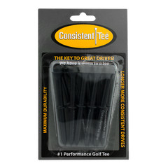 Consistent Tee 3 1/4″ Pack of 10 Durable Plastic Golf Tees for Perfect Height