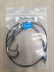 CUSTOM HAND TIED GAMAKATSU CIRCLE HOOKS WITH 18 INCH – 60LB WIRE LEADER