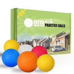 24pcs Golf Practice Foam Balls Training Indoor/Outdoor Colorful Ball for Limited