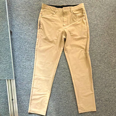 01.ALGO Performance Men’s Golf Pants 31×32 Beige Slim Stretch Flat Front