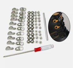 Shoe Lace Hooks with Screwdriver Boot Hooks Lace Fittings for Climbing Shoes H12