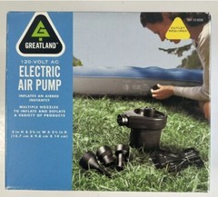 Greatland 120 Volt AC Electric Airbed Pool Float Air Pump Inflates Deflates NIB