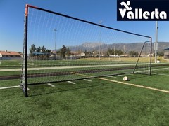 Vallerta® 24×8 Ft. Regulation Size Soccer Goal w/Weatherproof Net(Blk/Org)(1Net)