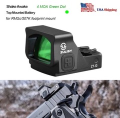 Zulisy Z1-G 4 MOA Green Dot Reflex Sight for RMSc/407k Cut MC1911SC S&W MP9 EZ