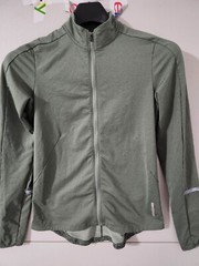 REI Coop Jacket Womens XS Green Junction Cycling Jersey Zip High Neck Stretch