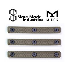 M-LOK rail cover grip panels – 3-pack (FDE / 3-slot) For MLOK
