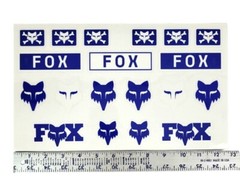 Fox Racing Track Pack Sticker Kit – 19 Decals – Legacy Head Blue Victory Logo