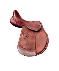 Leather Jumping/Close contact, Double Flap Changeable Gullets Saddle