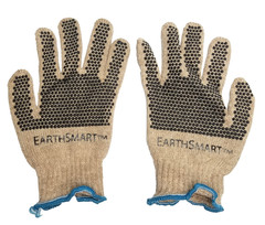 1 Pair Sperian EarthSmart GRIP Dot Cotton / Poly Work Gloves RTD7L Small/Medium