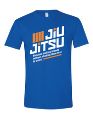 Premium Jiu Jitsu Ring Spun Cotton Shirt soft funny mma bjj jujitsu choke