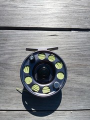 Ross Rhythm 2 fly reel w/ line. Used.