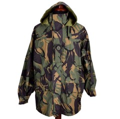 British Army Military DPM Woodland Jacket MVP Gore Tex Zip Hooded