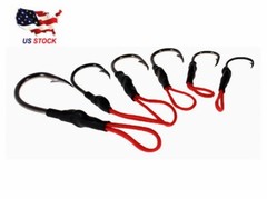 10-20 PCs Assist Hook Slow Jigging Carbon Steel Knife Vertical Jigs 5/0-9/0# USA
