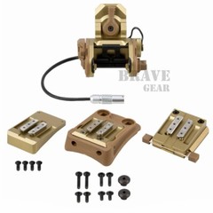 CNC Machined GSGM DPAM Night Vision Mount W/3 Helmet Shroud Plate Dark Earth