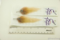 Enrico Puglisi Tarpon Streamer Brown Tan #3/0 Fly Fishing Lot of 2 RH14