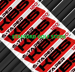 KBS $-Taper Black PVD Finish .355″ Golf Club Iron Shafts Set – R/R+/S/S+/X Flex