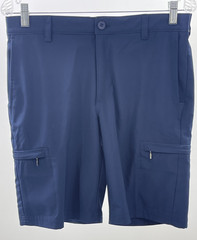 Izod Golf Mens Short Pants 30 x 10 Blue Stretch Waist Activewear Casual Pockets