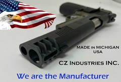 1911 Compensator Brake – Muzzle Brake – w/ SIDE SLOTS 45acp – MADE IN USA