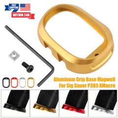Flared Black Aluminum Magwell For P365 XMacro Grip Module Only OEM 17rd magazine