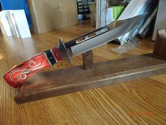 BLACKHILLS STEEL 12″ DAGGER 3CR13 STAINLES BLADE SUPER SHARP WOOD HANDLE W/INLAY