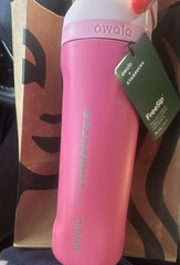 Owala FreeSip Starbucks Pink 24 oz Reusable Plastic Water Bottle Flip Lock