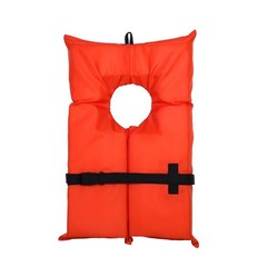 Unisex Adult Type II PFD Life Vest with Adjustable Belt Safety Orange Flotation