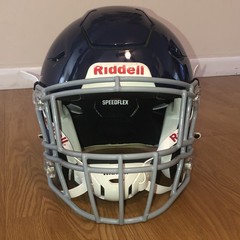 Riddell Speedflex Football Helmet Adult Large NOCSAE R41195 Navy Blue EUC