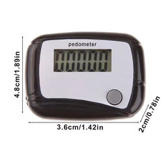 Portable Counter Mini Digital LCD Pedometer Sports Walking Running Step Count…